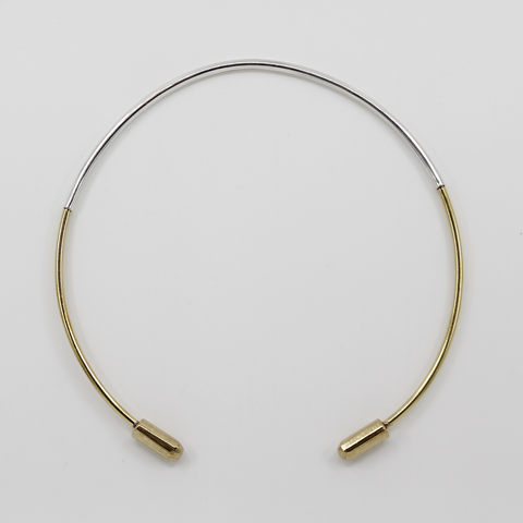 Formina: Dual Open Collar with Brass Ends