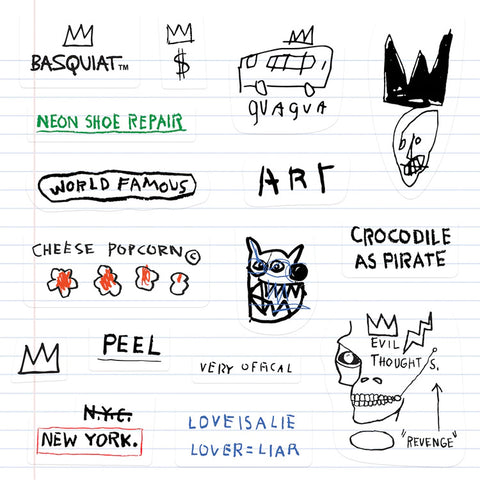 Jean-Michel Basquiat: Notebook Sticker Pack