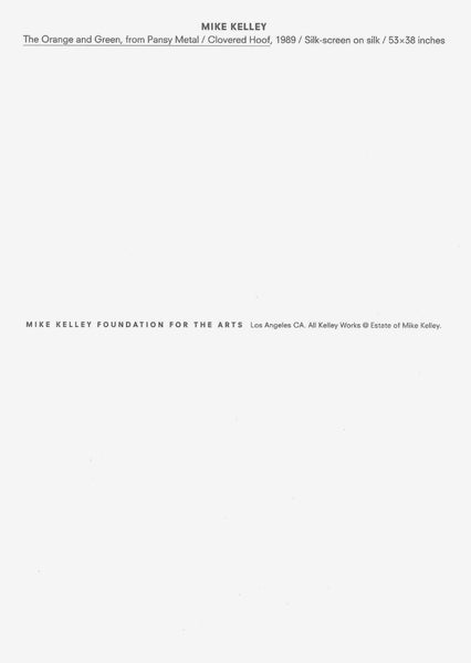 Mike Kelley: Postcard (The Orange and Green) – MOCA Store