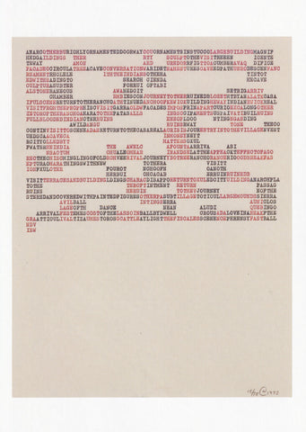 Carl Andre: Postcard (Yucatan, Xerox poem pages)
