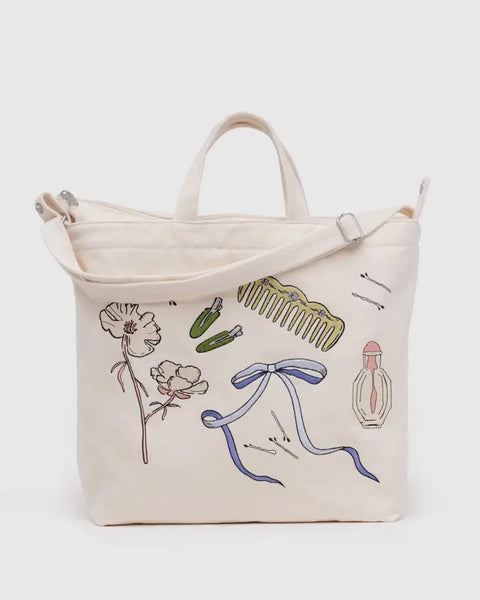 Embroidered Get Ready With Me Horizontal Zip Duck Bag – MOCA Store
