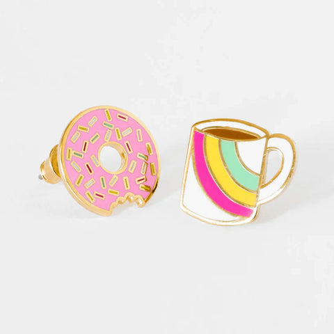 Coffee & Donut Earrings