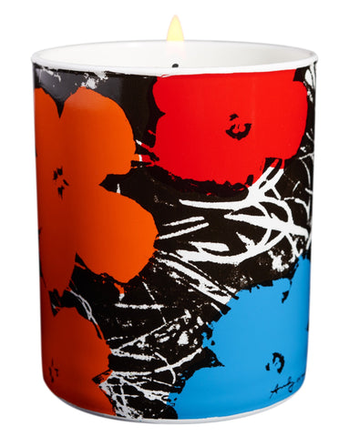 Andy Warhol: Flower Candles (Blue/Orange/Red)