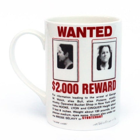 Elaine Sturtevant: Duchamp Wanted Mug