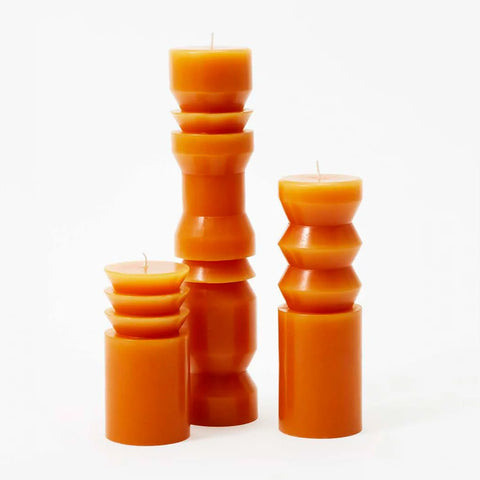 Totem Candles in Terracotta