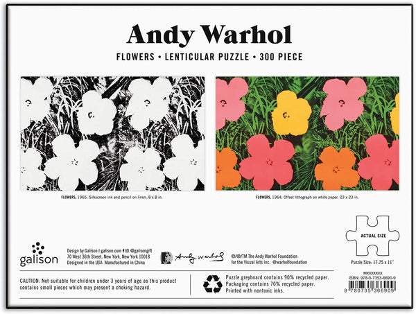 Andy Warhol: Flowers Lenticular Puzzle – MOCA Store