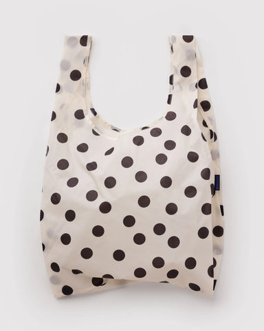 Cream & Black Dots Standard Reusable Bag