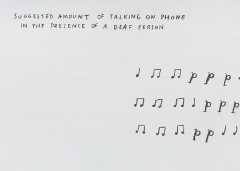 Christine Sun Kim: Postcard (Phone)