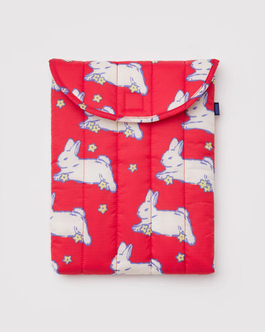 Bunnies Puffy Laptop Sleeve