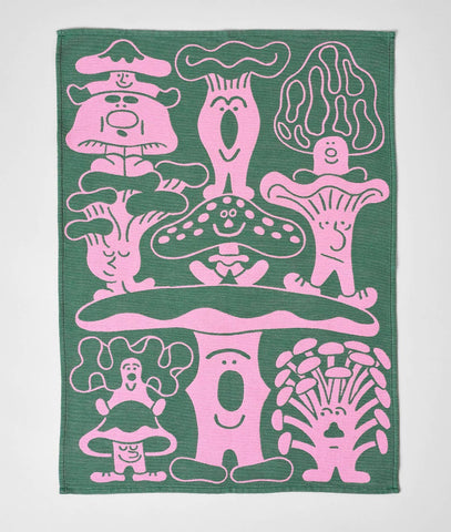 Mushrooms Tea Towel