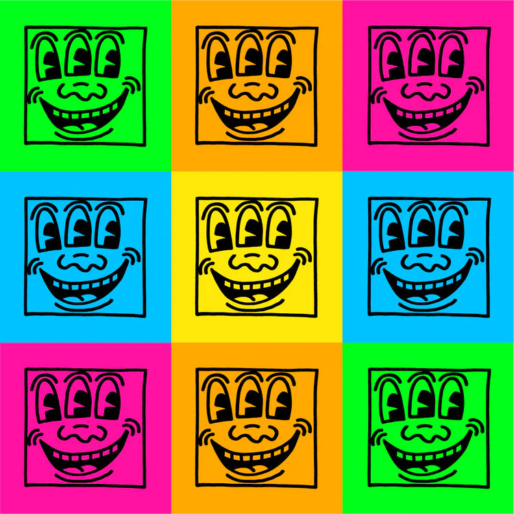 Keith Haring: Three-Eyed Faces Sticker Pack
