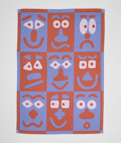 Making Faces Tea Towel