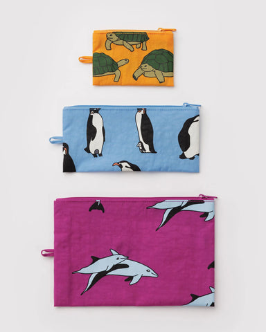 Vacation Animals Flat Pouch Set