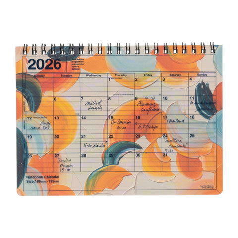 Yoshiki Okamura: Valencia Orange B6 Notebook Calendar 2026
