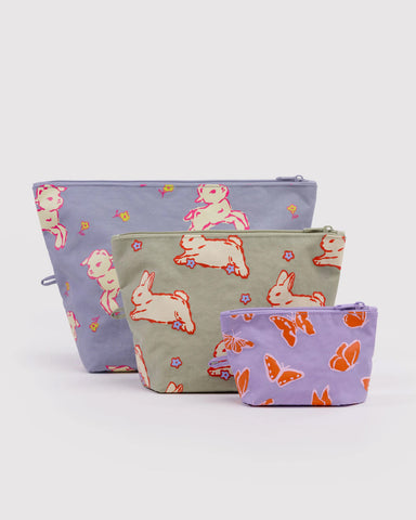 Spring Animals Go Pouch Set