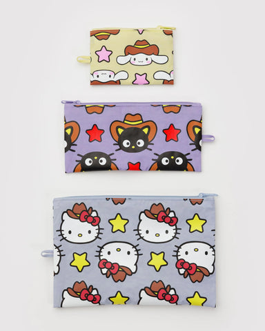Hello Kitty & Friends Western Flat Pouch Set