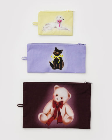 Fancy Animals Flat Pouch Set