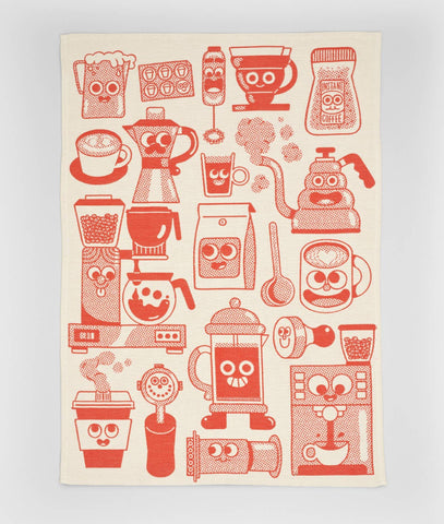 Coffee Time Tea Towel