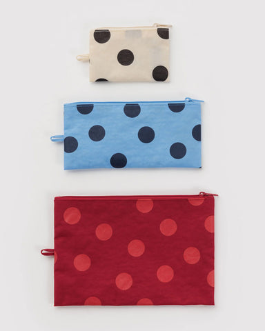 Polka Dot Mix Flat Pouch Set