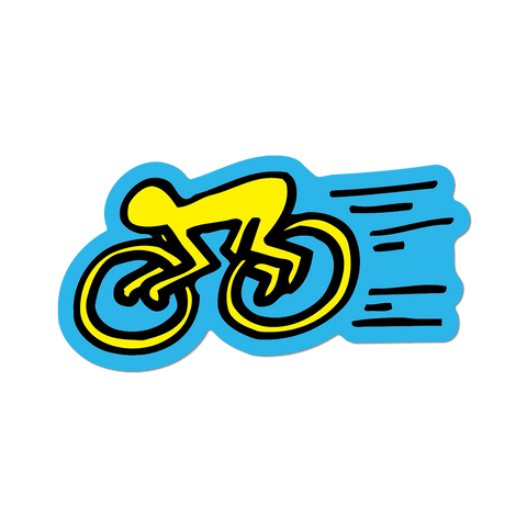 Keith Haring: Cyclist Sticker