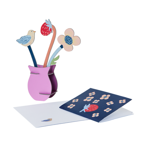 William Morris Flowers 3D Pop Out Card