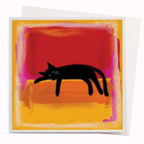 Sleeping Rothkat Card