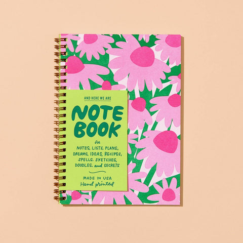Coneflower Wildflower Spiral Notebook
