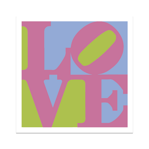 Robert Indiana: Pink Love Sticker