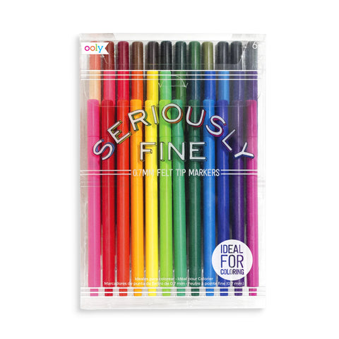 Seriously Fine Felt Tip Markers