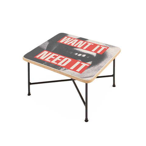 Case Study® Fiberglass Barbara Kruger Aiko Table