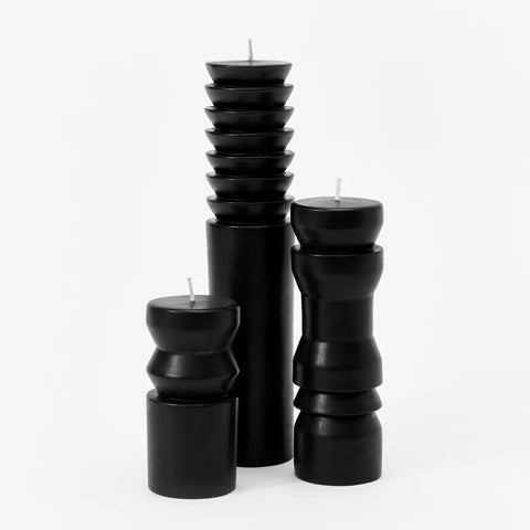 Totem Candles in Black