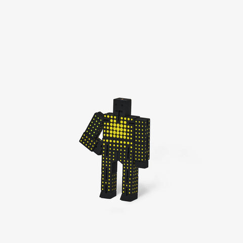 Micro Cubebot Black & Yellow Dot