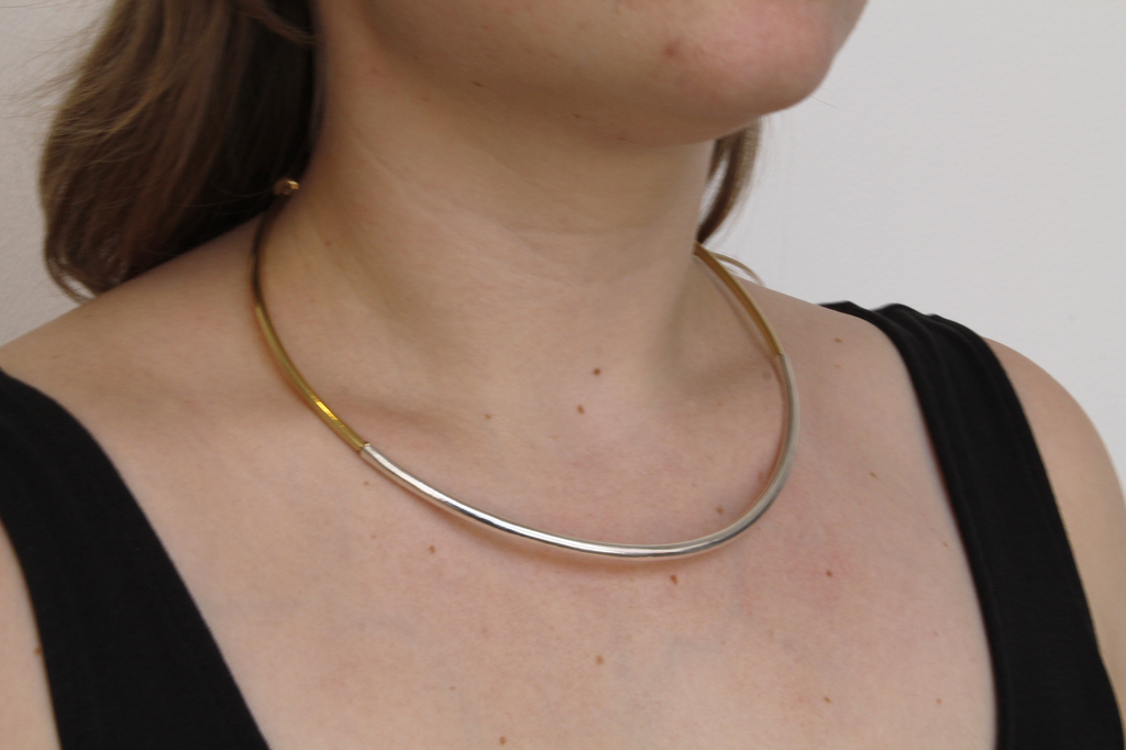 Formina: Dual Open Collar with Sterling Silver Ends