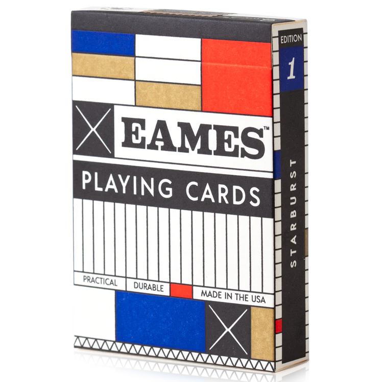Eames: Starburst Playing Cards in Blue