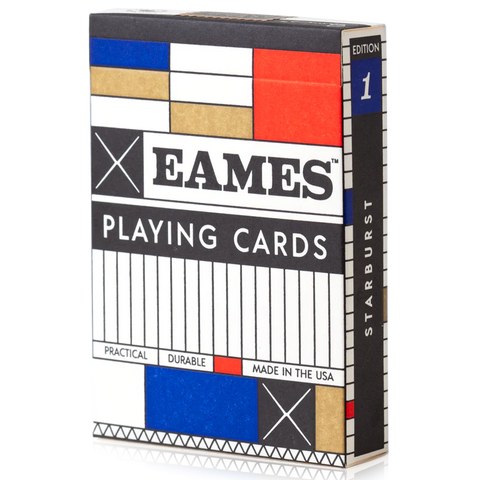 Eames: Blue Starburst Playing Cards