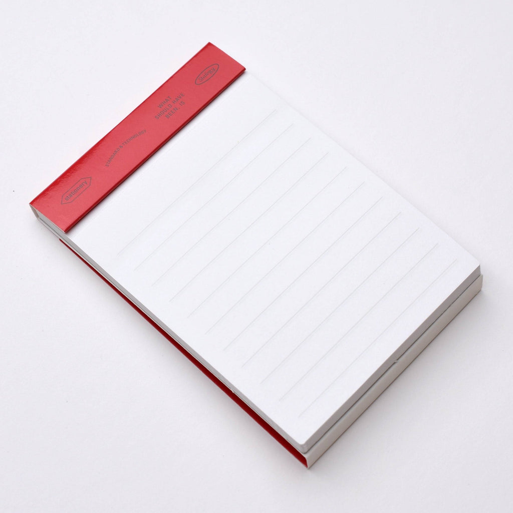 Red Lined Editor's Notepad