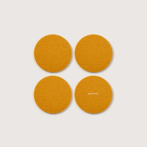 Tumeric Bierfilzl Set of 4