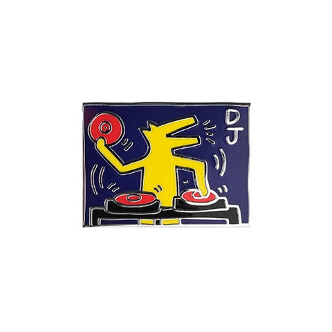 Keith Haring: Pop Shop DJ Dog Pin