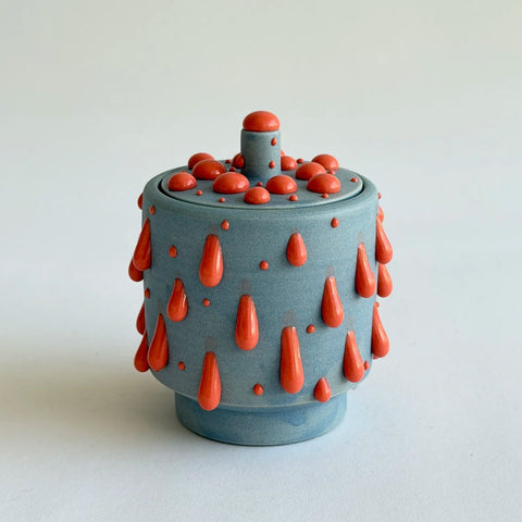 Philip Kupferschmidt: Jar in Blue-Grey & Salmon