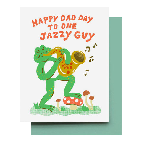 Jazzy Frog Dad Card
