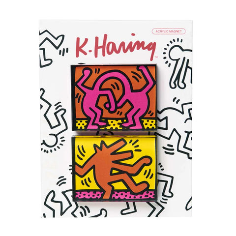 Keith Haring: Dancing Dog Magnet Set