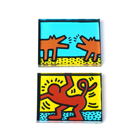 Keith Haring: Monkey Wiggle Magnet Set