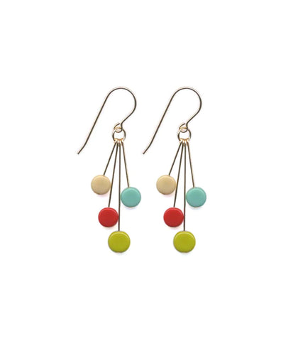 I. Ronni Kappos: Landscape Tablet Cluster Earrings