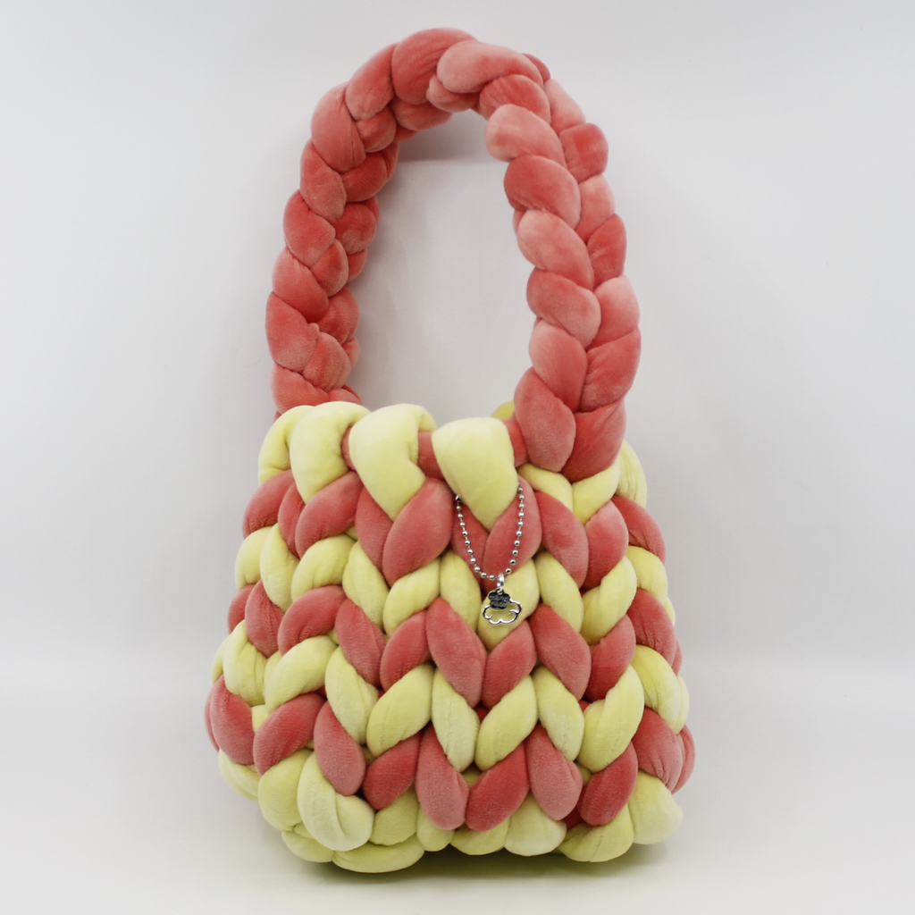 Nancy Lee: Lemon Strawberry Sorbet Velvet Dumpling Bag