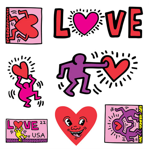 Keith Haring: Love Sticker Pack