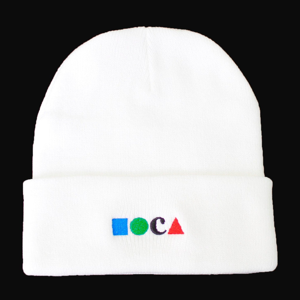 MOCA Classic Logo White Beanie