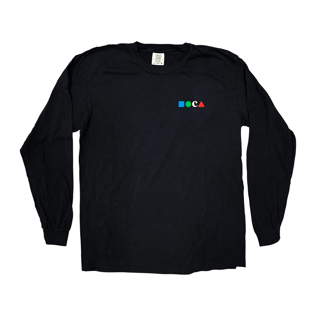 MOCA Pocket Logo Black Long Sleeve T-Shirt