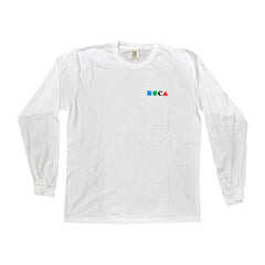 MOCA Pocket Classic Logo White Long Sleeve T-Shirt – MOCA Store