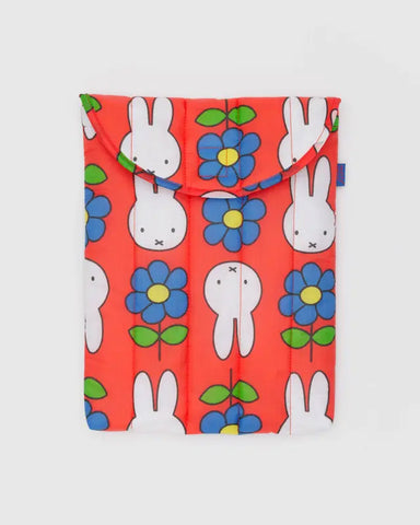 Flower Miffy Puffy Laptop Sleeve