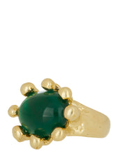 Mondo Mondo: Emerald Brass Diva Ring – MOCA Store